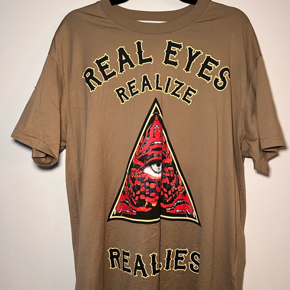 Givenchy Real Eyes Realize Real Lies Pyramid Print T-Shirt